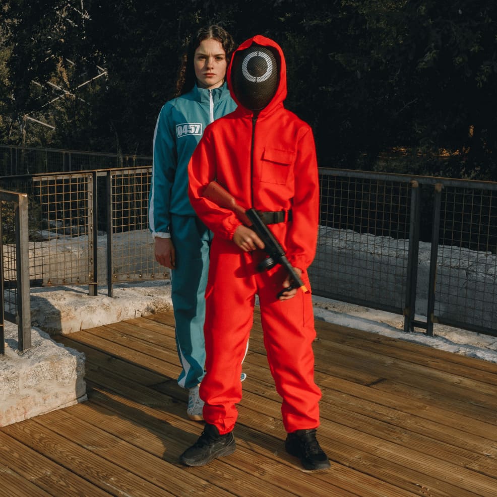 disfraz pareja juego calamar