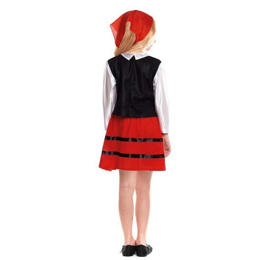 Déguisement de bergère galicienne court pour fille