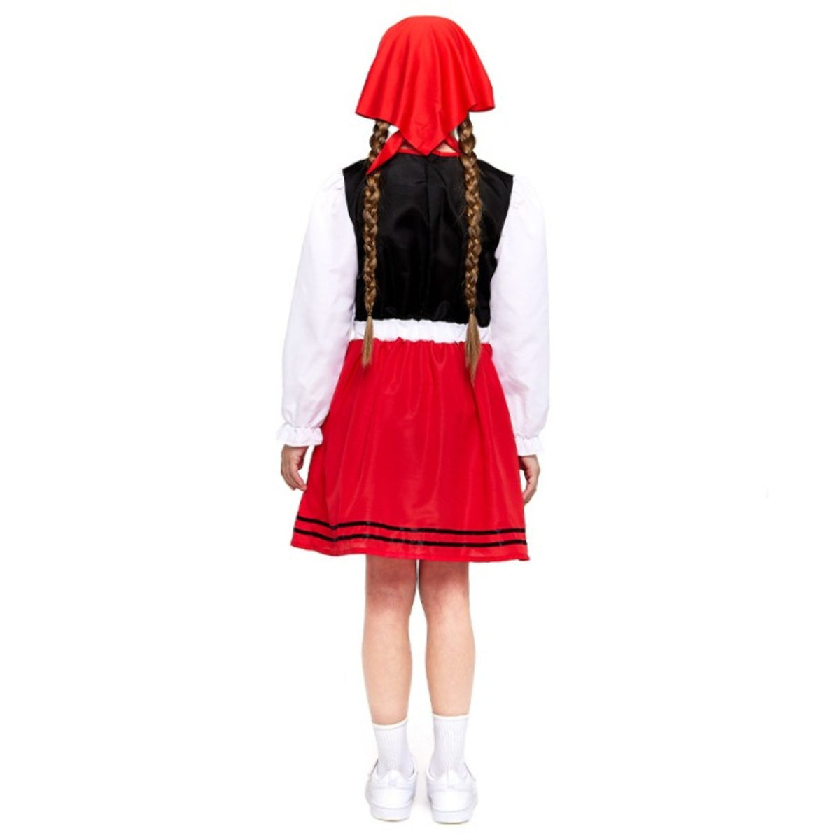 Déguisement de bergère galicienne rouge pour fille