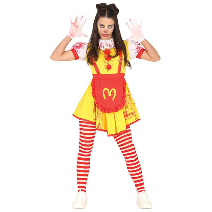 Déguisement Clown Burger adolescente