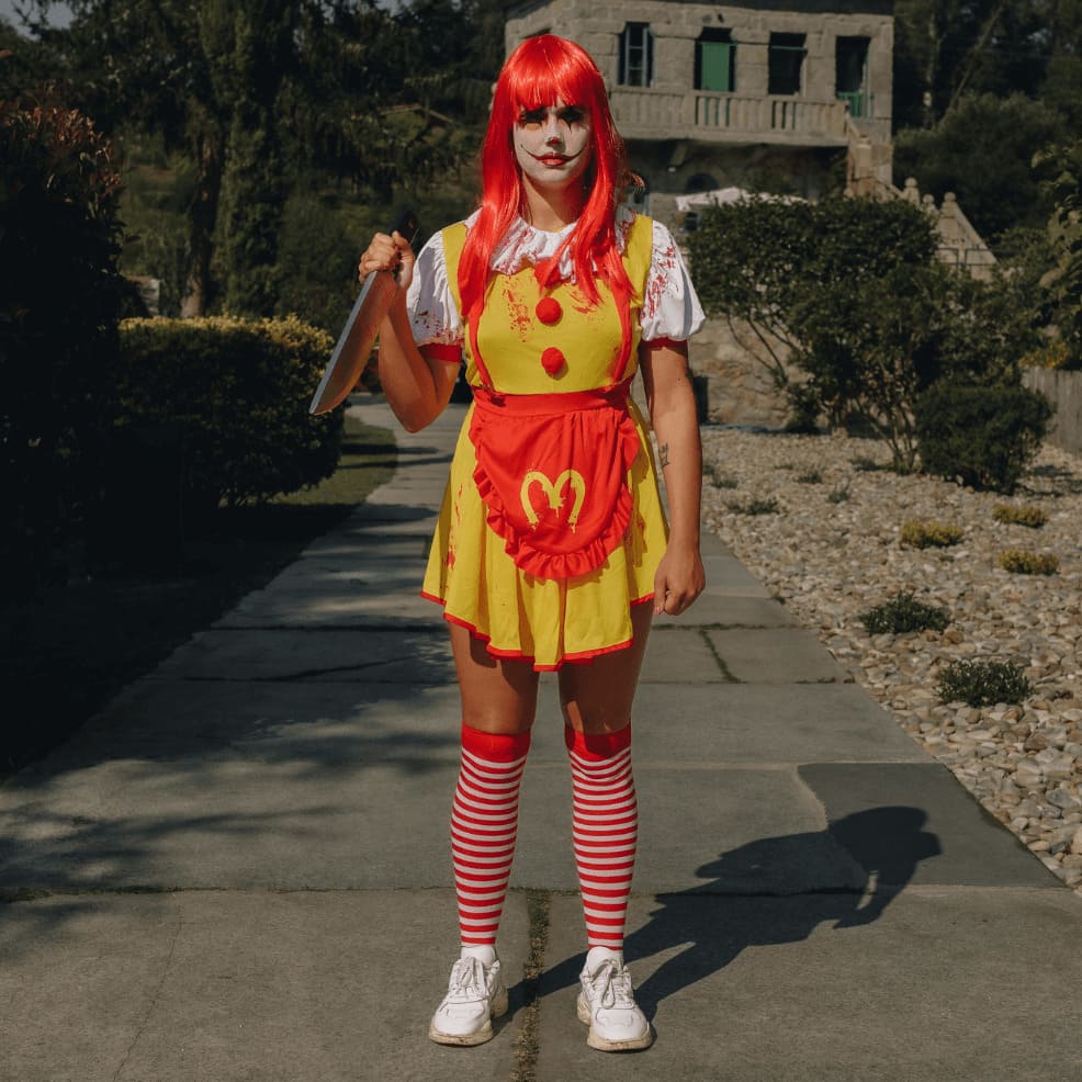 Disfraz payasa Mc Donald