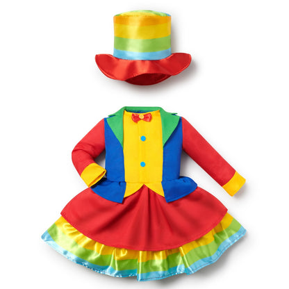 Déguisement de clown multicolore pour bébé