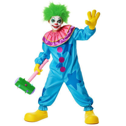 Déguisement Clown Tueur Bleu enfant