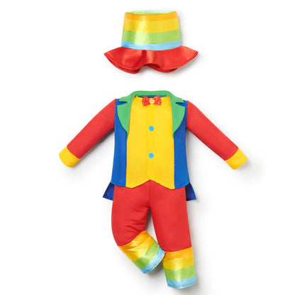 Déguisement de clown multicolore pour bébé