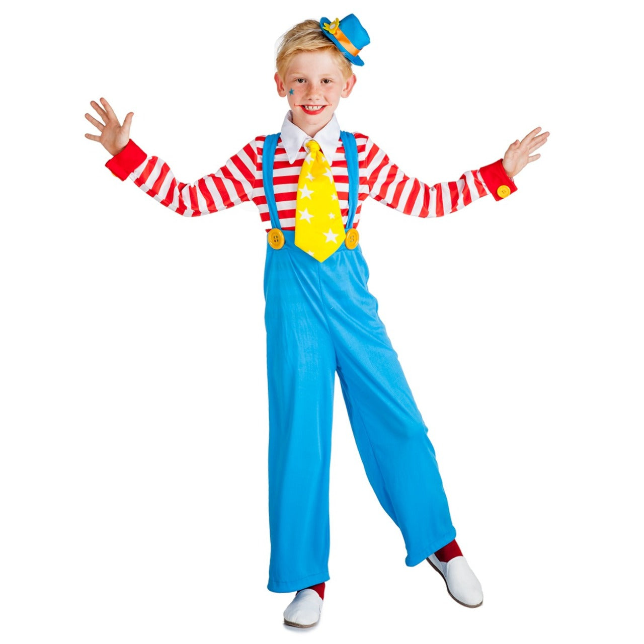 Déguisement de clown à rayures pour enfant