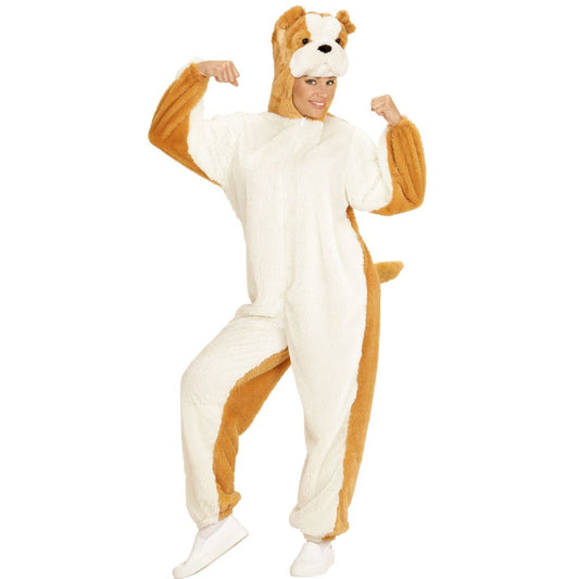 Déguisement Chien Bulldog Peluche pour adulte