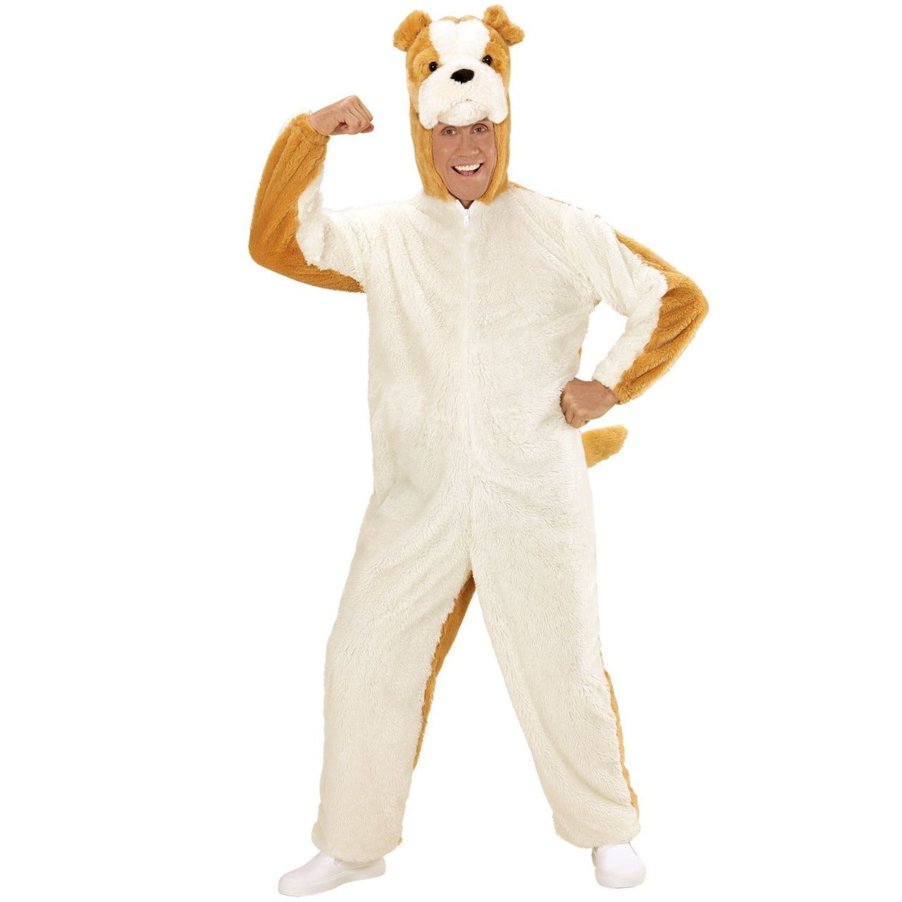 Déguisement Chien Bulldog Peluche pour adulte