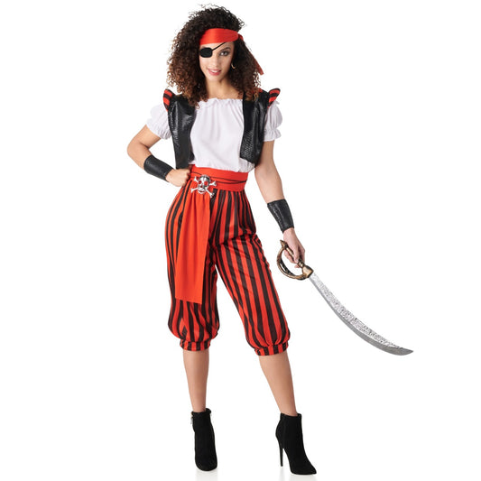Déguisement de pirate borgne pour femme