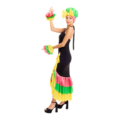 Déguisement de Rumbera Colorée pour femme
