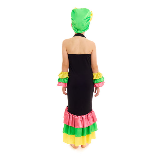 Déguisement Rumbera Colorée pour fille