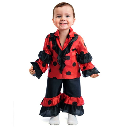 Déguisement de danseur de rumba à pois pour bébé