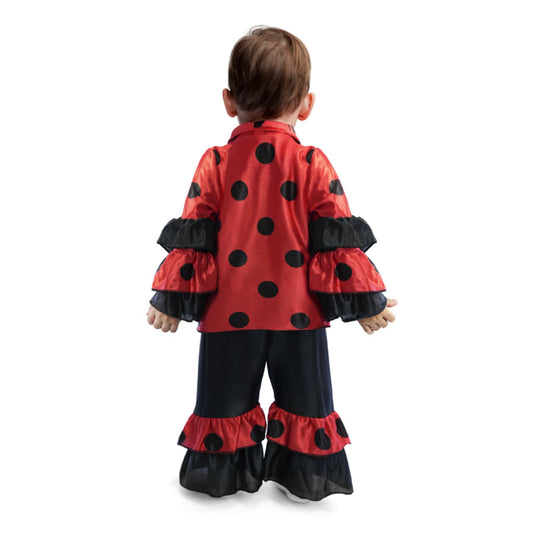 Déguisement de danseur de rumba à pois pour bébé