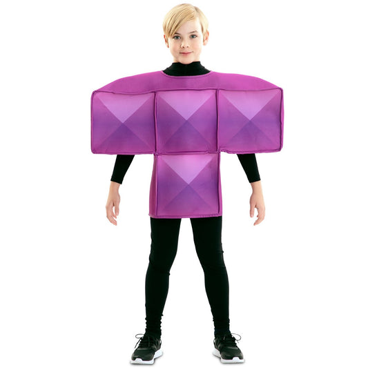 Déguisement Tetris Violet pour enfant