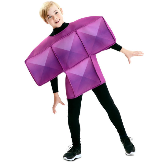 Déguisement Tetris Violet pour enfant