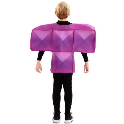 Déguisement Tetris Violet pour enfant