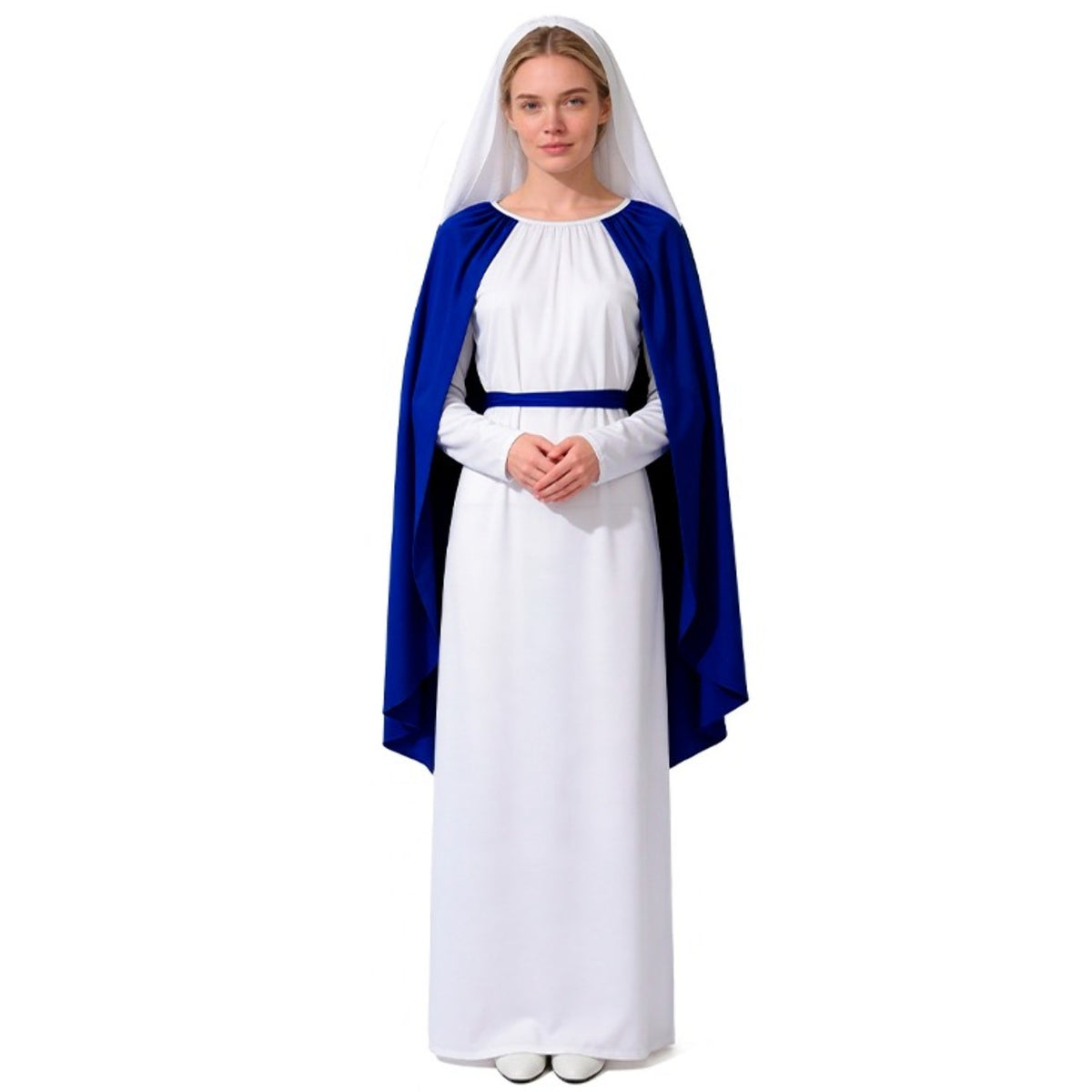 Déguisement de Vierge Marie bicolore pour femme