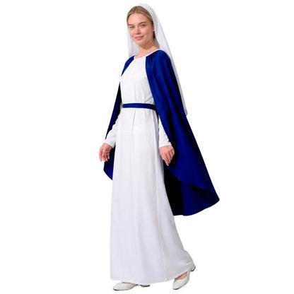 Déguisement de Vierge Marie bicolore pour femme