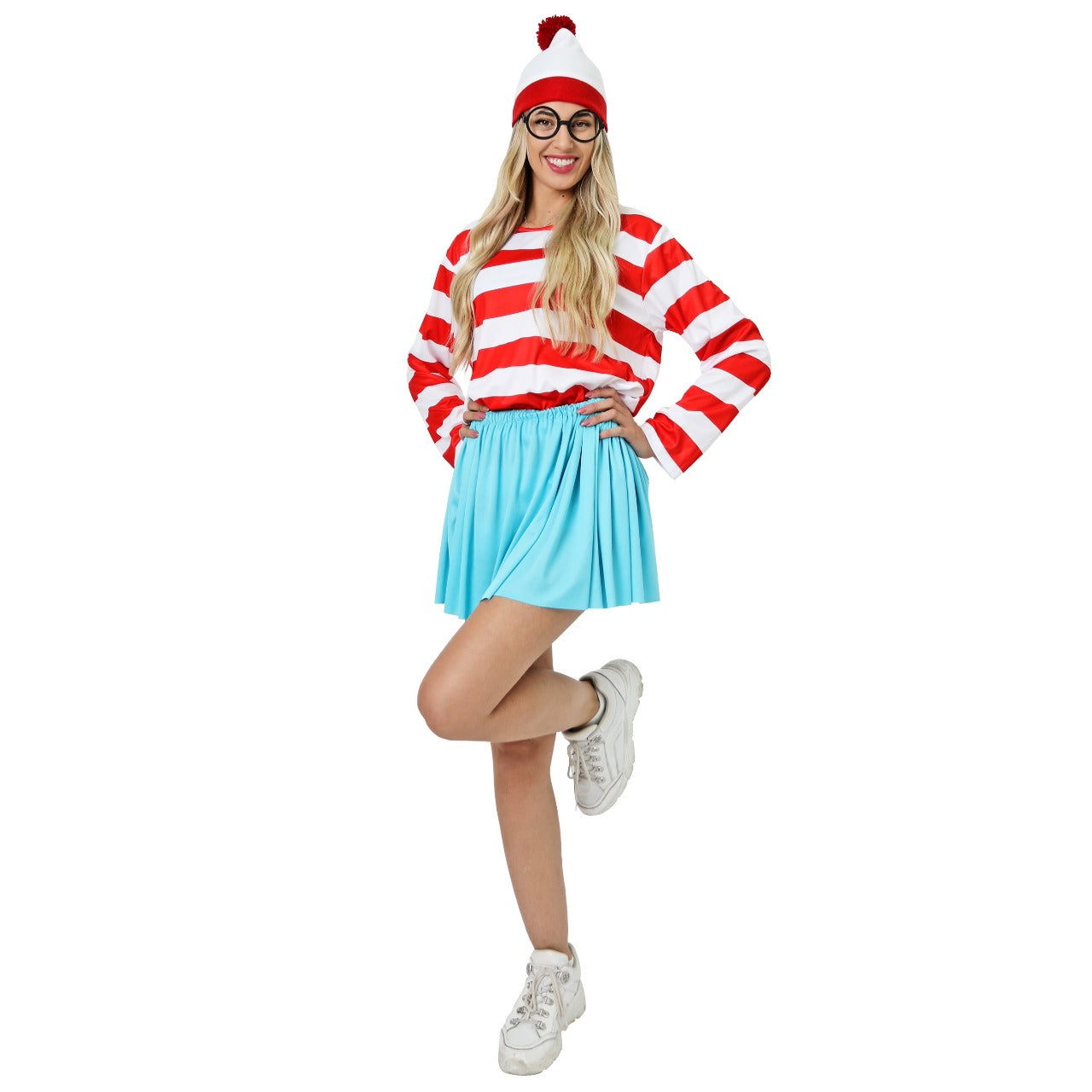 Déguisement de Wally à Rayures pour femme 