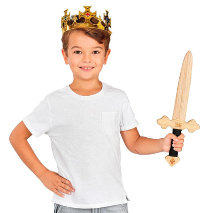 Épée de Chevalier Médiéval en Bois