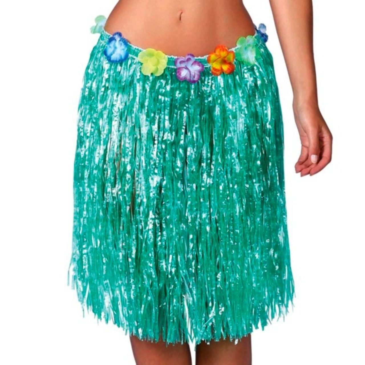 Jupe Hawaïenne Verte Courte