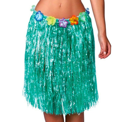Jupe Hawaïenne Verte Courte