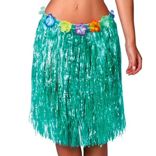 Jupe Hawaïenne Verte Courte