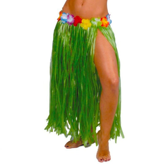 Jupe Hawaïenne Verte Longue