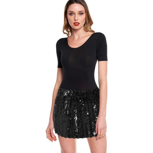 Jupe Noire à Paillettes