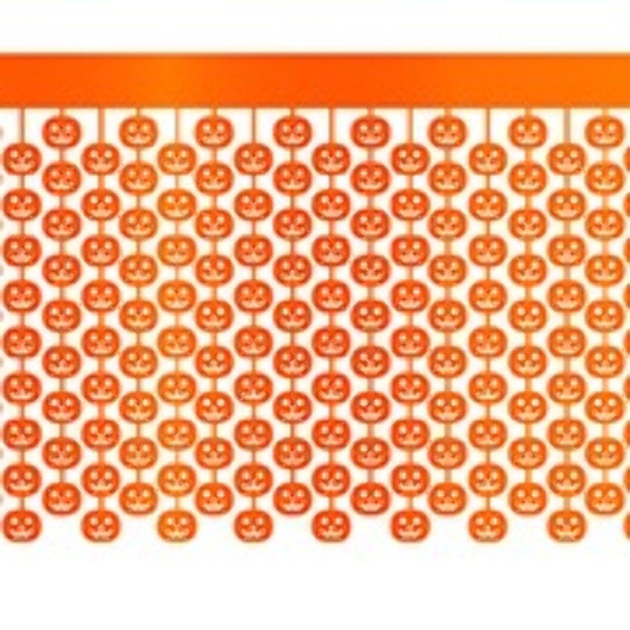 Jupe de table avec Crânes orange