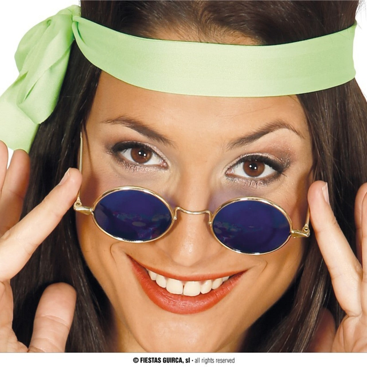 Lunettes Hippie Bleues