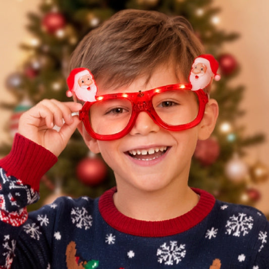 Lunettes lumineuses de Père Noël
