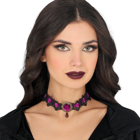 Collier Gothique Violet