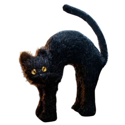 Chat noir en colère