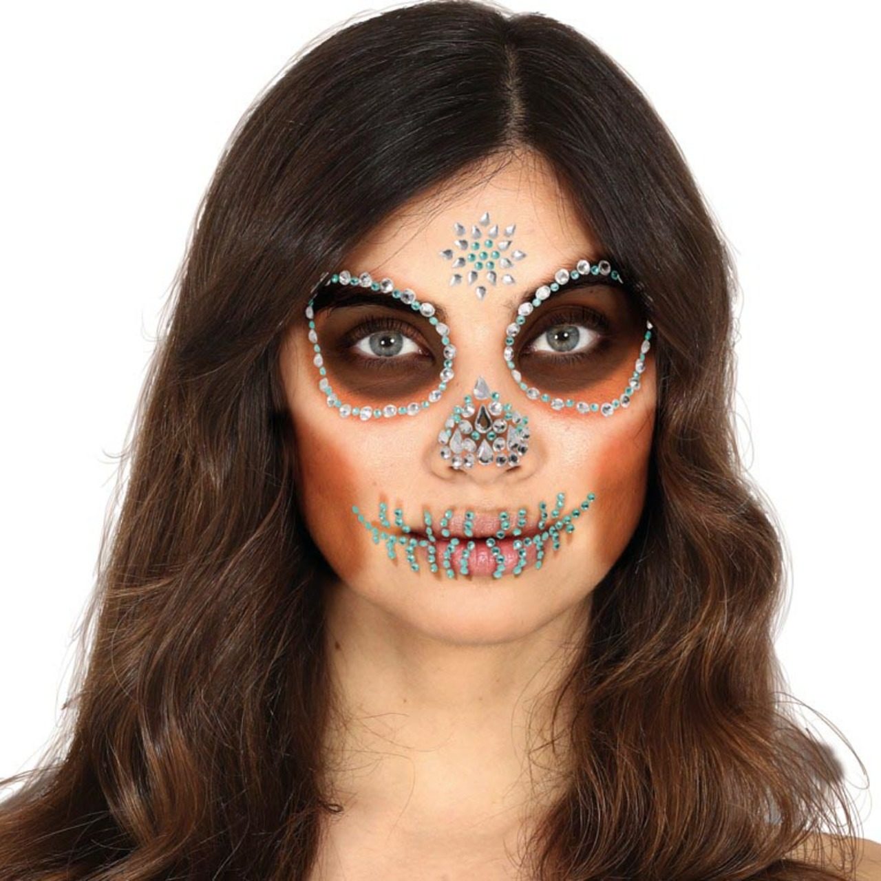 Strass Pailletés Adhésifs Catrina Crâne