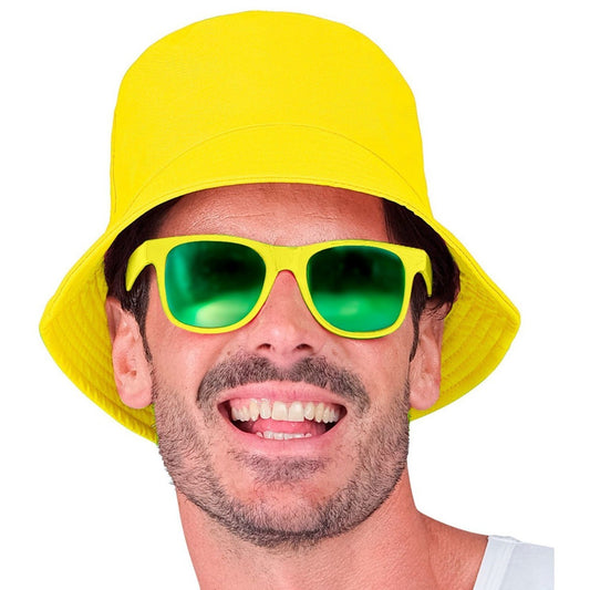 Chapeau jaune fluo