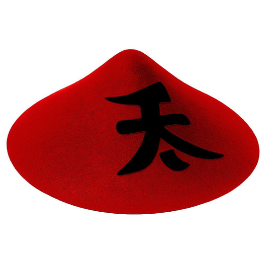 Chapeau Chinois Traditionnel Rouge