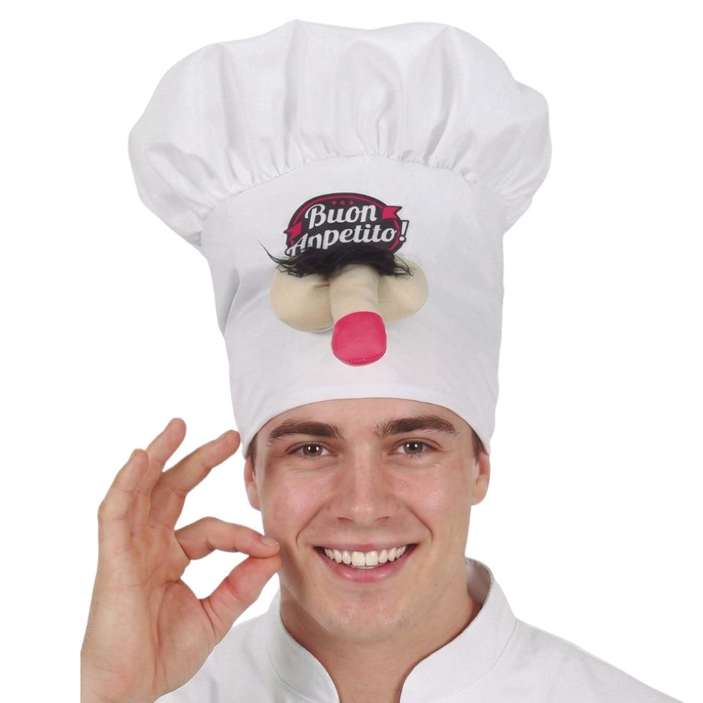 Bonnet de cuisinier avec pénis