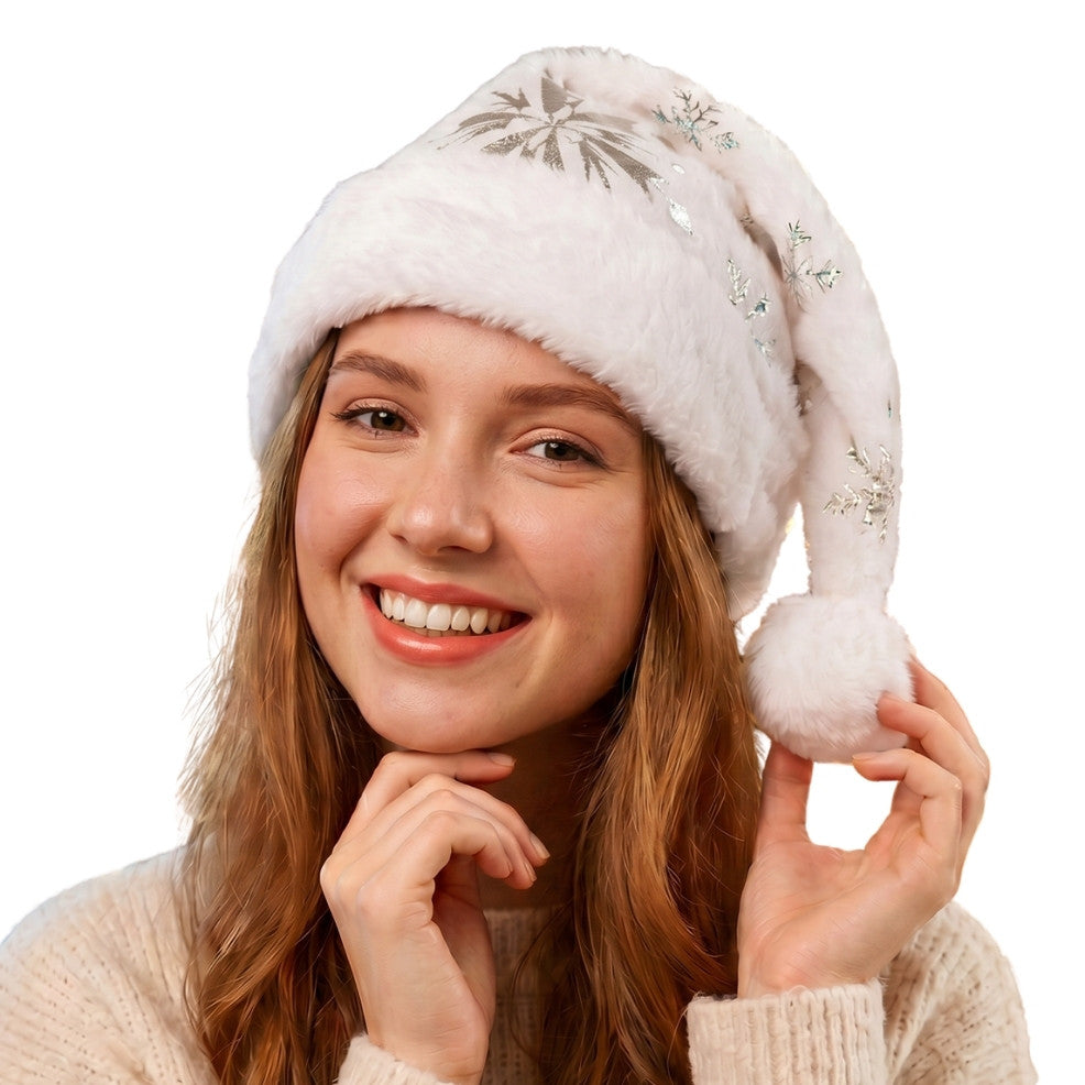 Bonnet de Noël Flocons de Neige