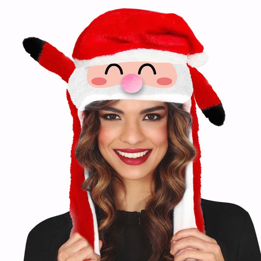 Bonnet du Père Noël avec Oreilles Mobiles