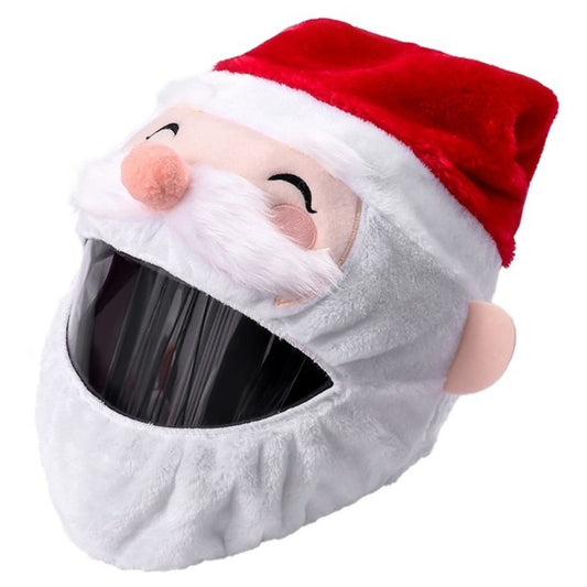 Bonnet de Père Noël Souriant pour casque