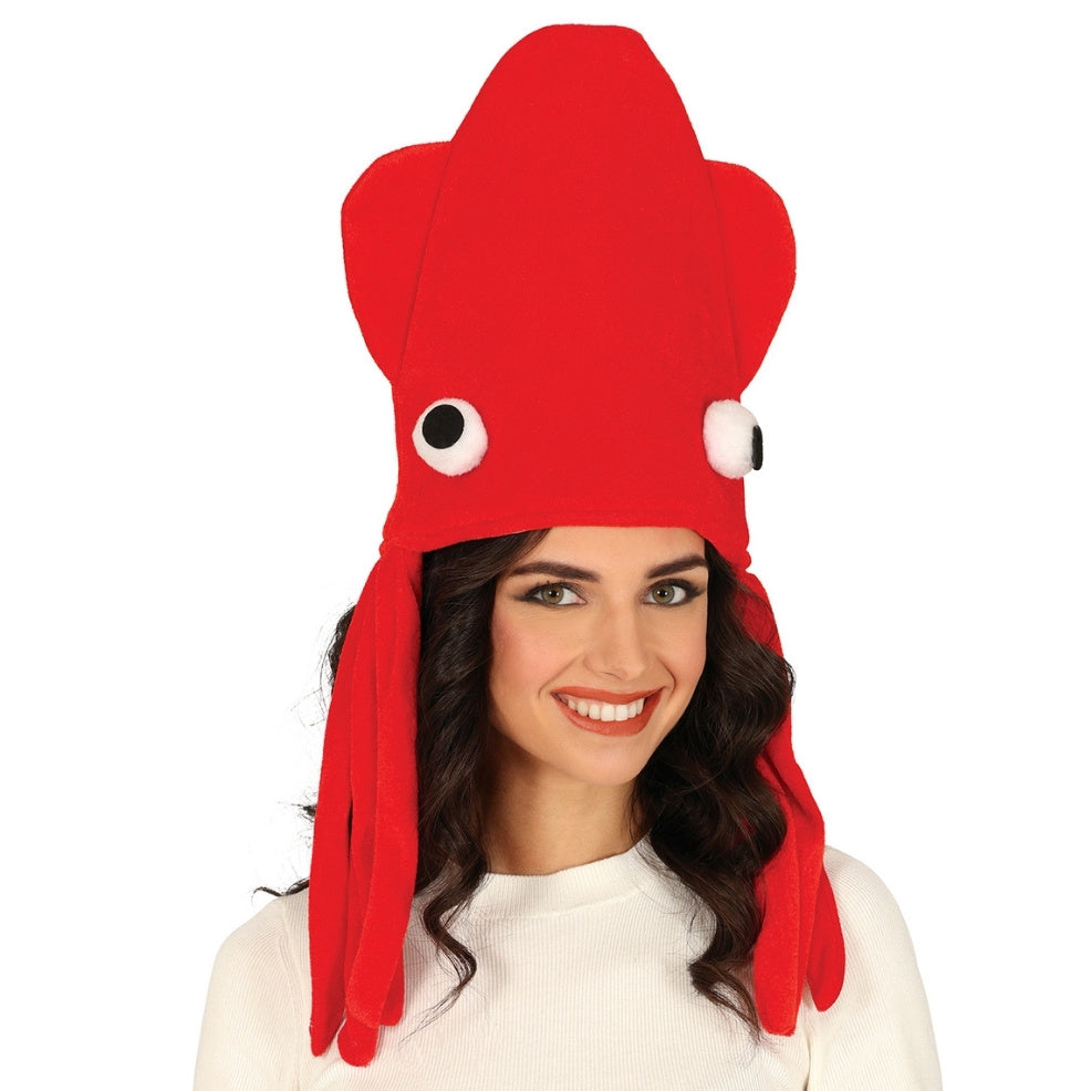 Chapeau Pieuvre Rouge