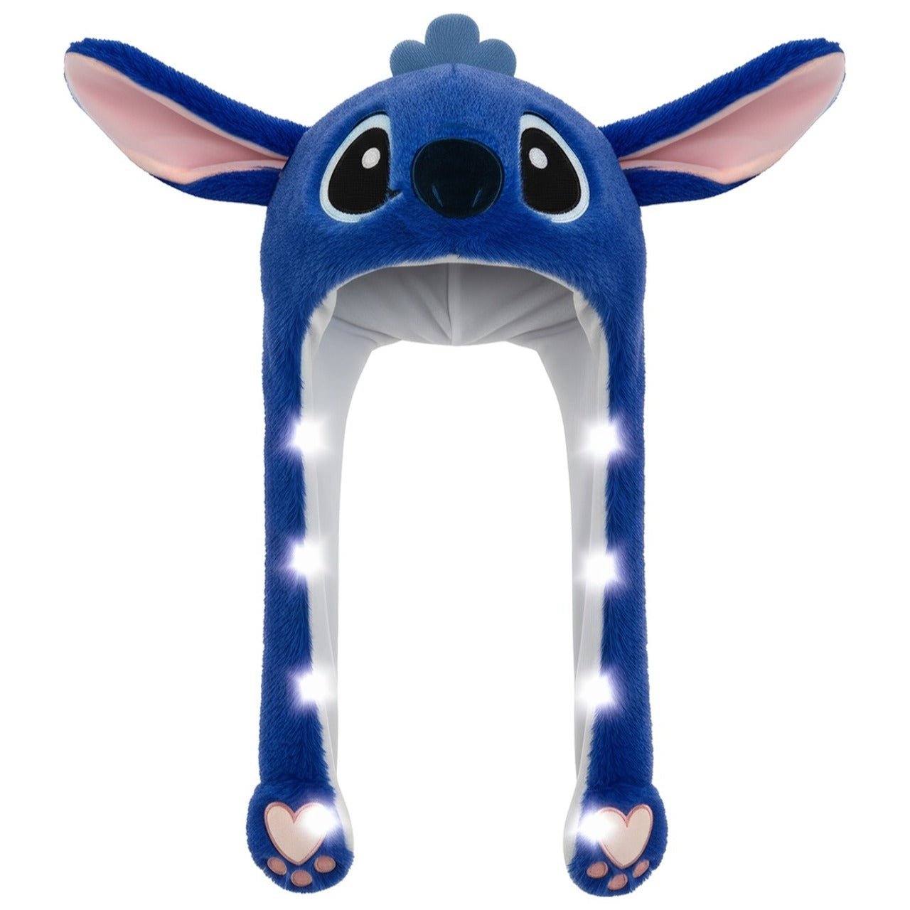 Chapeau de Stitch Bleu avec Oreilles Mobiles et lumière