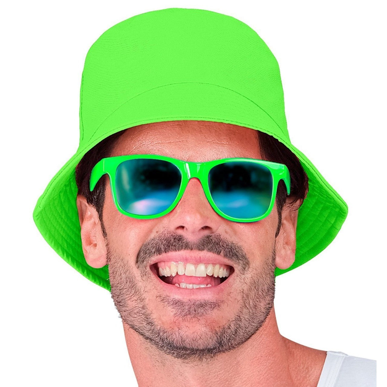 Chapeau vert fluo