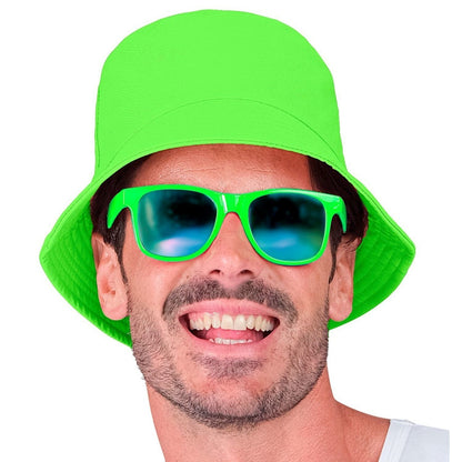 Chapeau vert fluo
