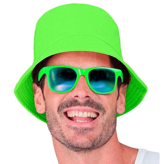 Chapeau vert fluo