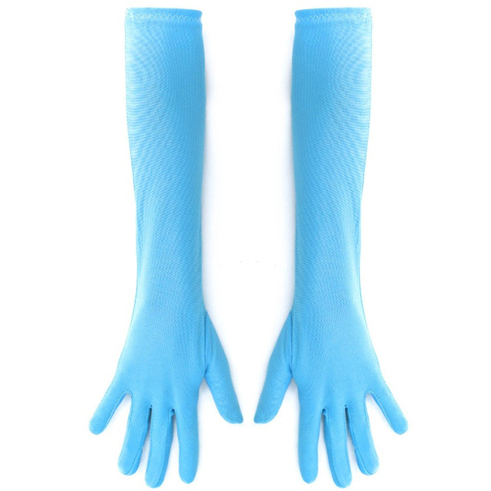 Gants Longs Bleu Clair Eco