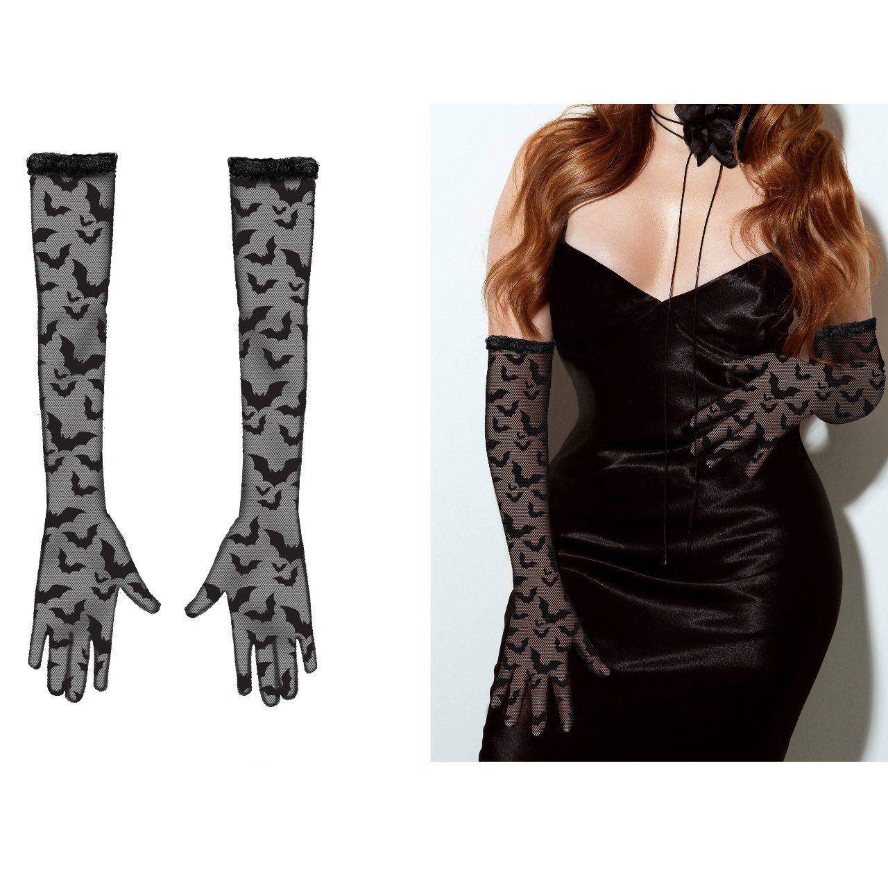 Gants Longs Gothiques Chauve-Souris