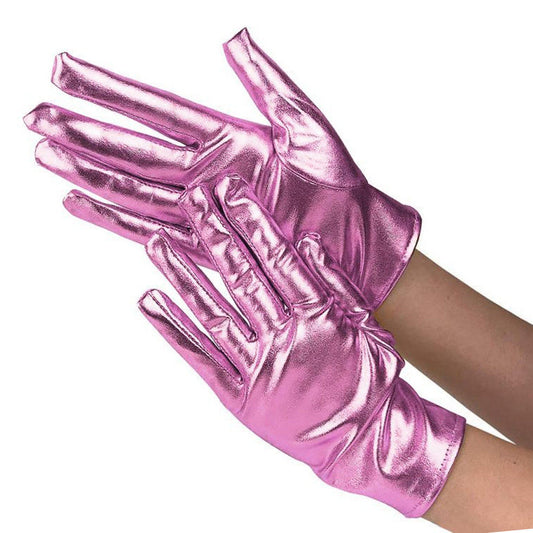 Gants Métallisés Roses