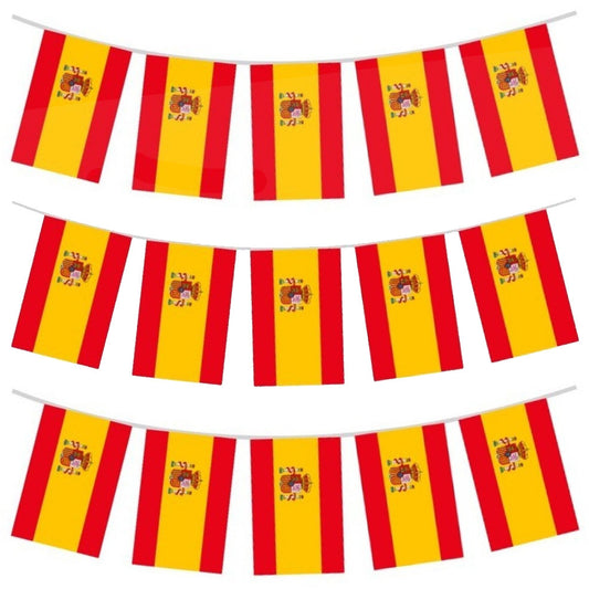 Guirlande de fanions d'Espagne 10 m