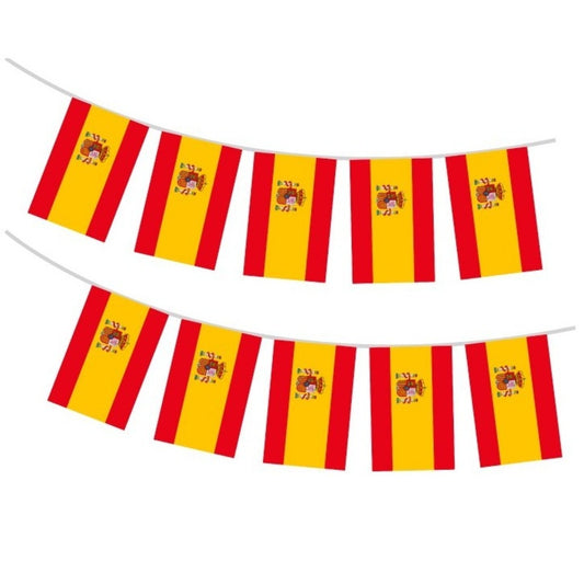 Guirlande de fanions d'Espagne 10 m